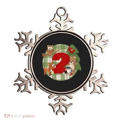 2nd Birthday 2 Year Old Woodland Animals Ornament