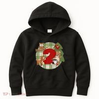 2nd Birthday 2 Year Old Woodland Animals Kids Hoodie thumb 0