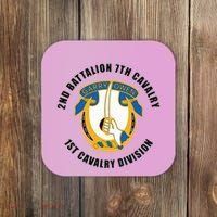 2nd Battalion 7th Cavalry 1st Cavalry Division Veteran Coaster thumb 0