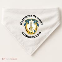 2nd Battalion 7th Cavalry 1st Cavalry Division Veteran USA-Made Doggie Bandana thumb 0