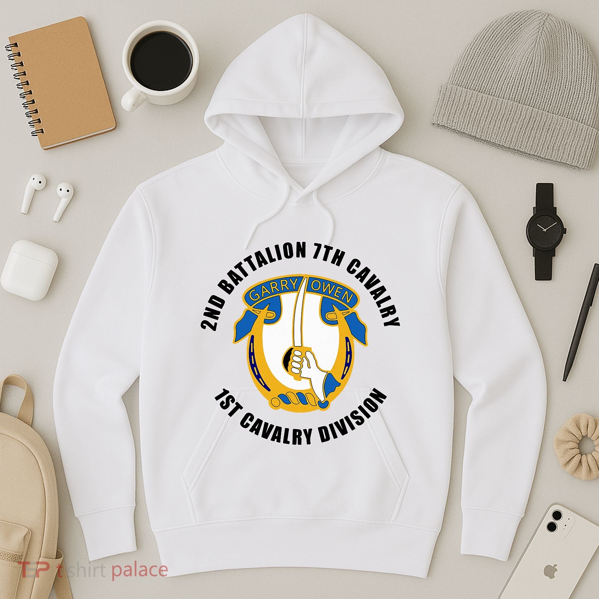 2nd Battalion 7th Cavalry 1st Cavalry Division Veteran Hoodie