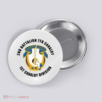 2nd Battalion 7th Cavalry 1st Cavalry Division Veteran Button
