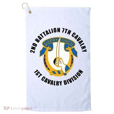 2nd Battalion 7th Cavalry 1st Cavalry Division Veteran Golf Towel