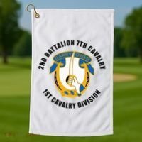 2nd Battalion 7th Cavalry 1st Cavalry Division Veteran Golf Towel thumb 1