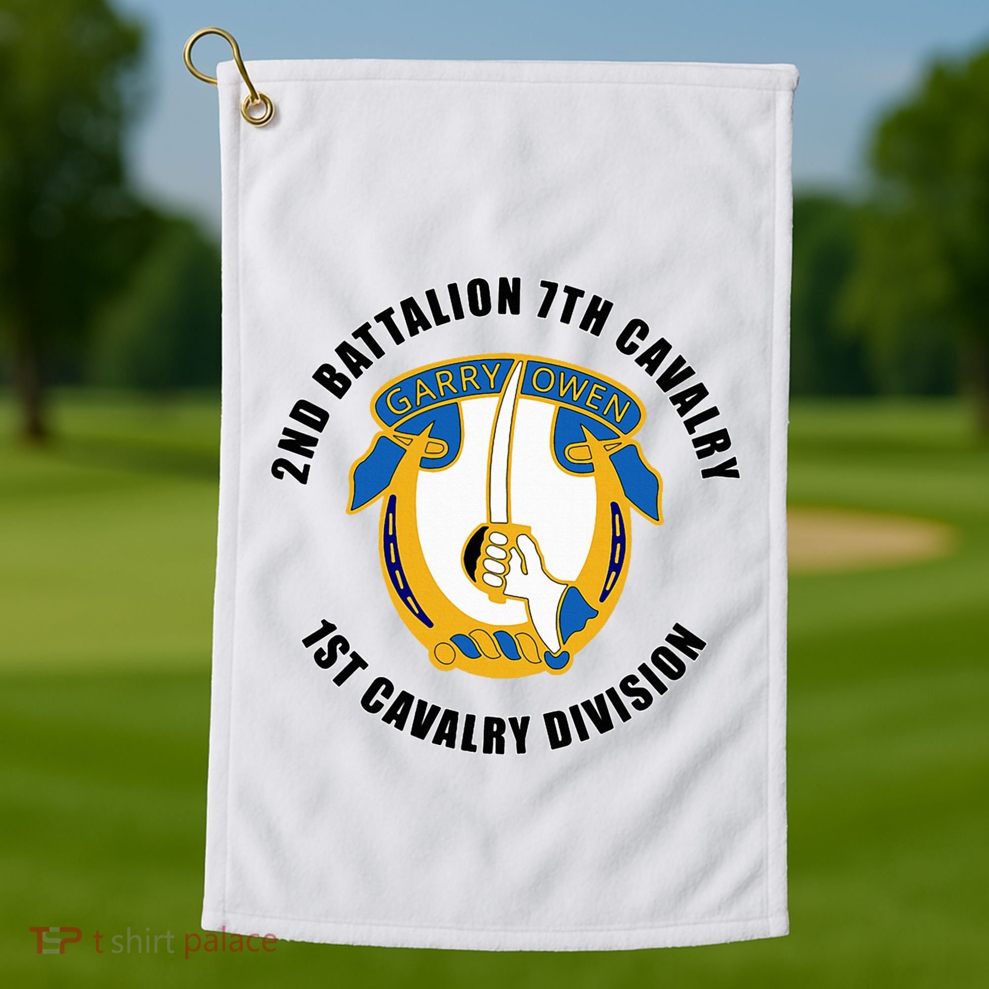 2nd Battalion 7th Cavalry 1st Cavalry Division Veteran Golf Towel