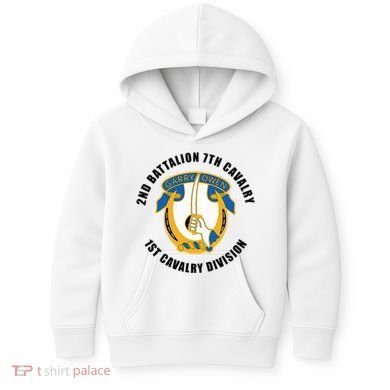 2nd Battalion 7th Cavalry 1st Cavalry Division Veteran Kids Hoodie