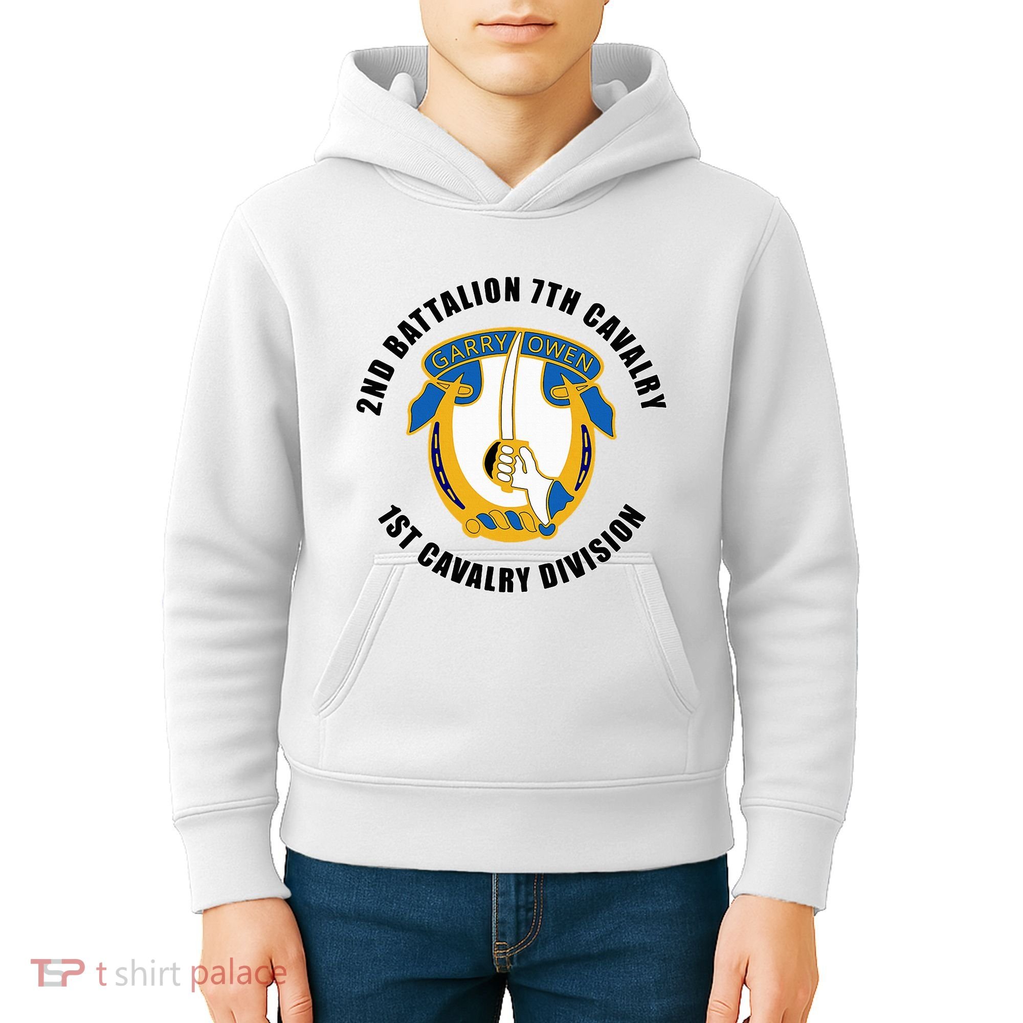 2nd Battalion 7th Cavalry 1st Cavalry Division Veteran Kids Hoodie