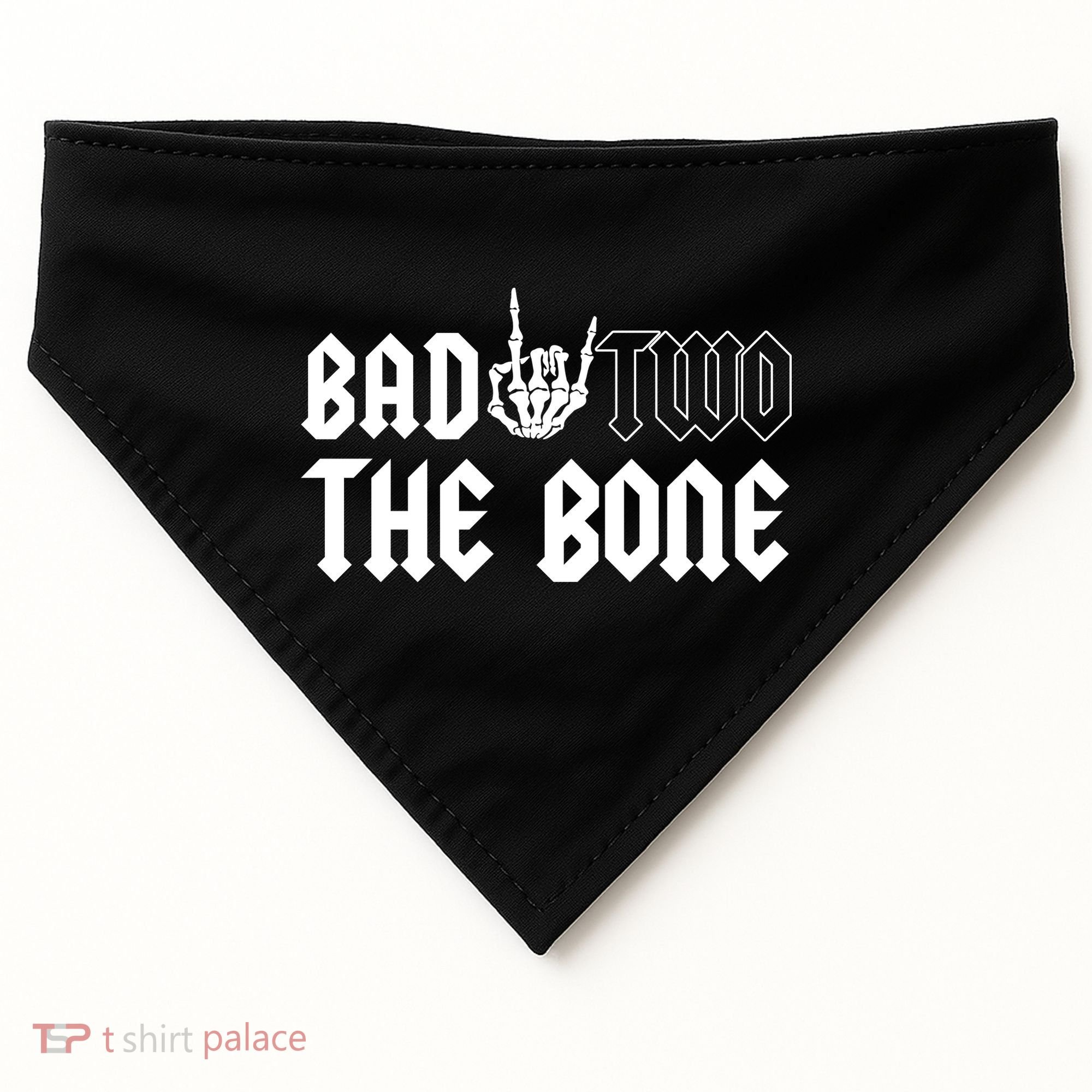 2nd Birthday Bad Two The Bone Party USA-Made Doggie Bandana