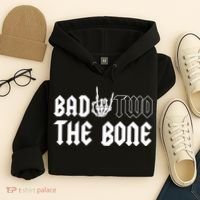 2nd Birthday Bad Two The Bone Party Hoodie thumb 4