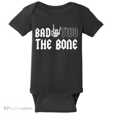 2nd Birthday Bad Two The Bone Party Baby Bodysuit