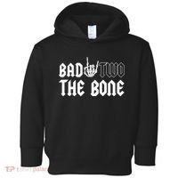 2nd Birthday Bad Two The Bone Party Toddler Hoodie thumb 0