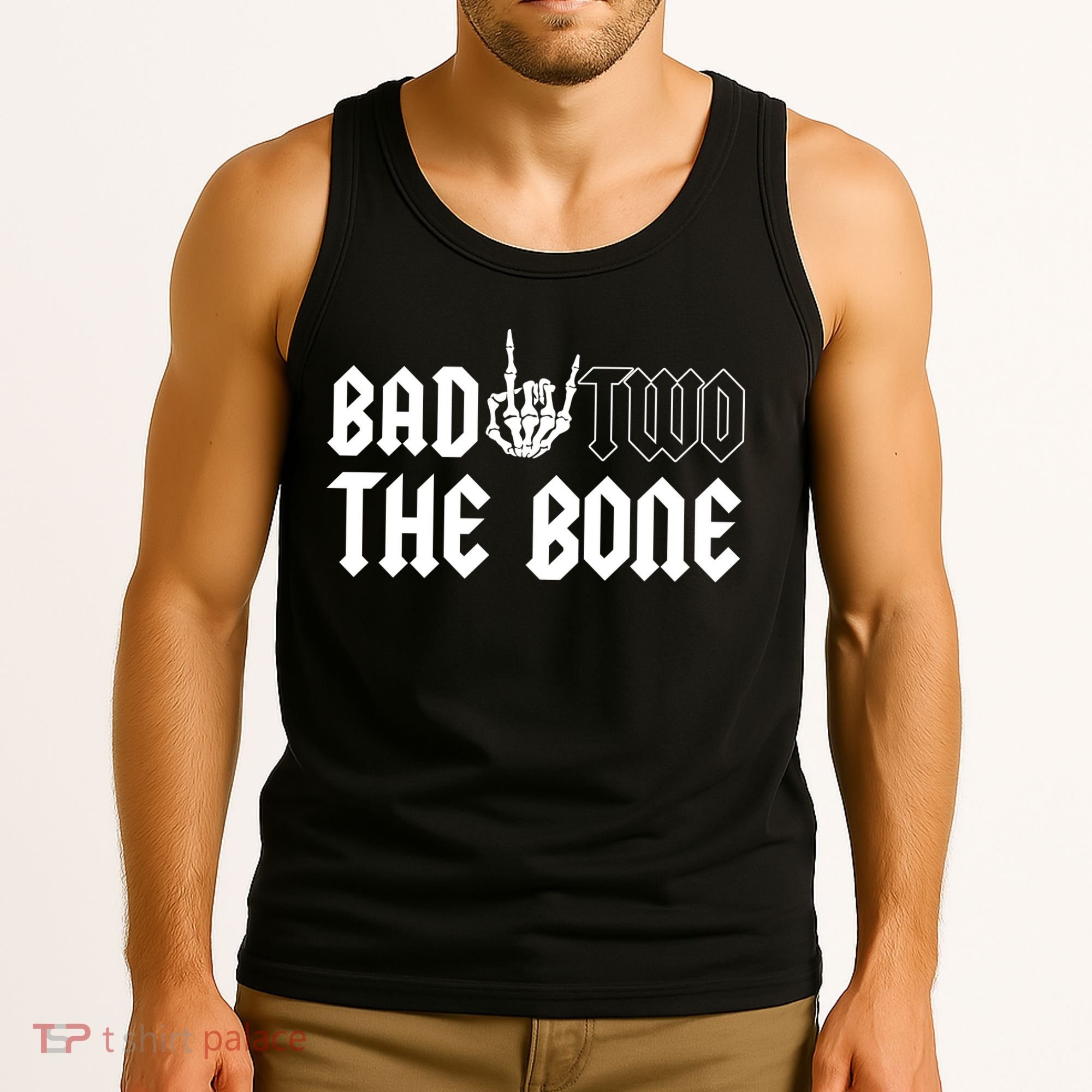 2nd Birthday Bad Two The Bone Party Tank Top