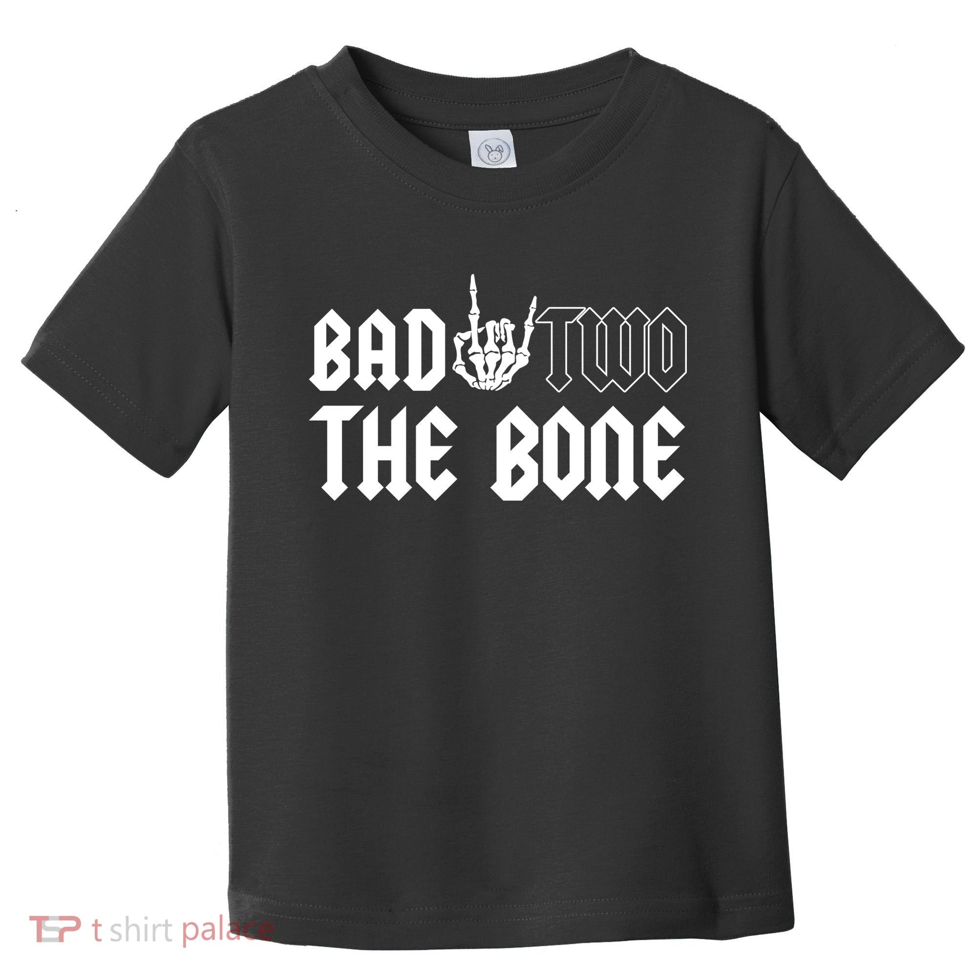 2nd Birthday Bad Two The Bone Party Toddler T-Shirt