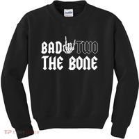 2nd Birthday Bad Two The Bone Party Kids Sweatshirt thumb 0
