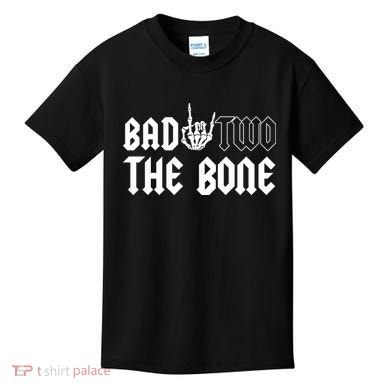 2nd Birthday Bad Two The Bone Party Kids T-Shirt