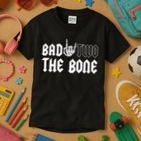 2nd Birthday Bad Two The Bone Party Kids T-Shirt thumb 3