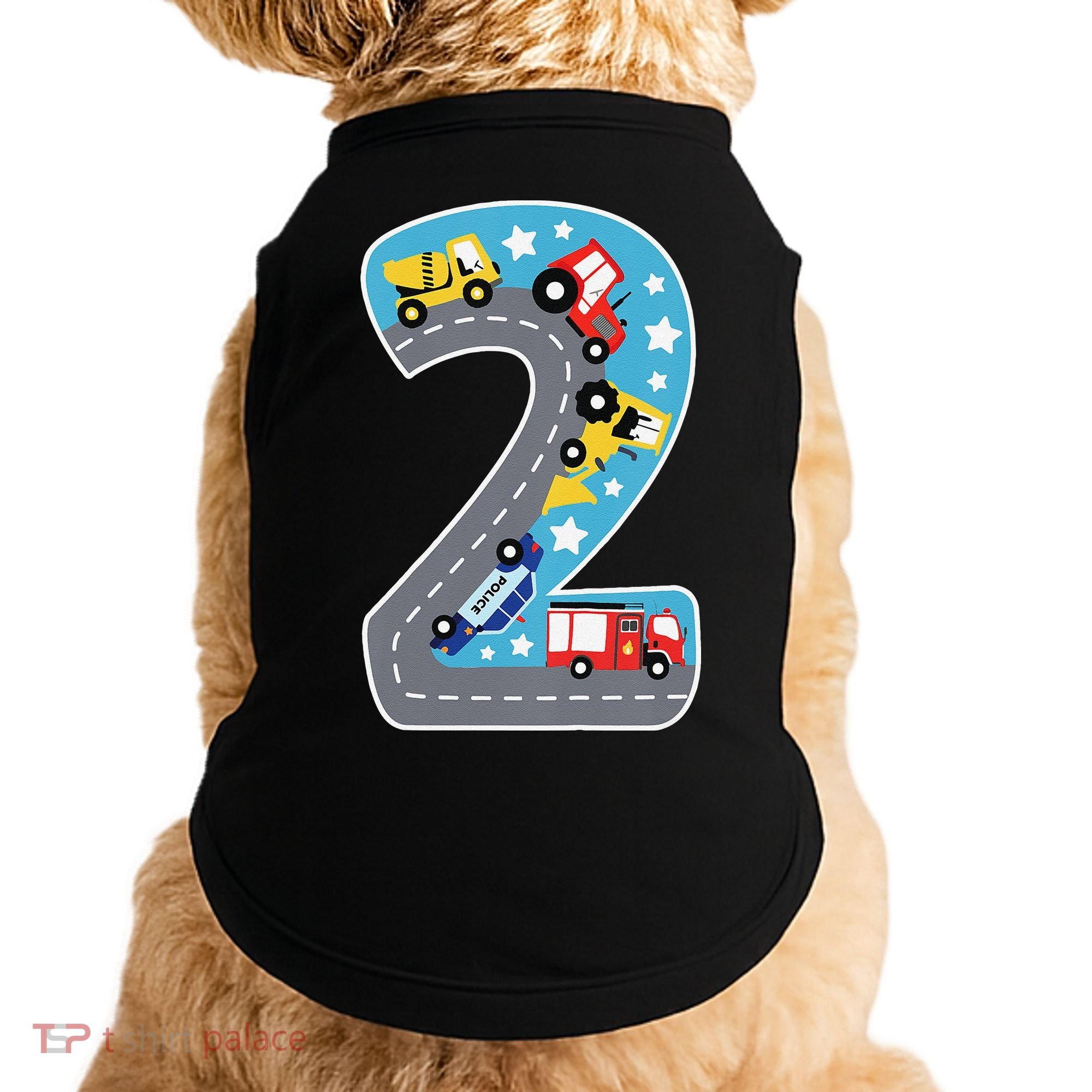 2nd Birthday Car Carpet 2 Year Old Car Gift Doggie Tank