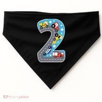 2nd Birthday Car Carpet 2 Year Old Car Gift USA-Made Doggie Bandana thumb 0