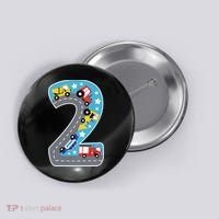 2nd Birthday Car Carpet 2 Year Old Car Gift Button thumb 0