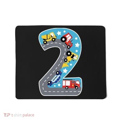 2nd Birthday Car Carpet 2 Year Old Car Gift Mousepad