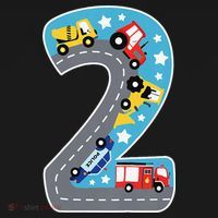 2nd Birthday Car Carpet 2 Year Old Car Gift Toddler Hoodie thumb 2