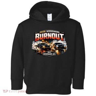 2026 Burnout Cruising Woodward Priceless Traffic Fines Front & Back Toddler Hoodie