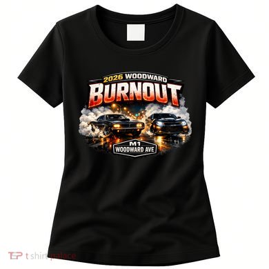 2026 Burnout Cruising Woodward Priceless Traffic Fines Front & Back Women's T-Shirt