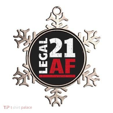 21 Birthday Celebration Party Gift I Legal AF 21st Bday Ornament