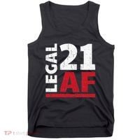21 Birthday Celebration Party Gift I Legal AF 21st Bday Tank Top thumb 0