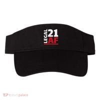 21 Birthday Celebration Party Gift I Legal AF 21st Bday Visor thumb 0