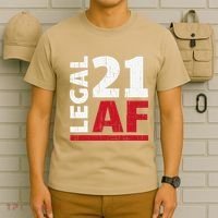 21 Birthday Celebration Party Gift I Legal AF 21st Bday T-Shirt thumb 6