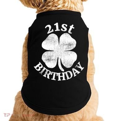 21st Birthday Funny St. Patricks Day Party Beer Gift Doggie Tank
