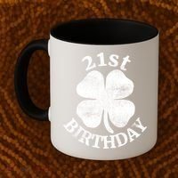 21st Birthday Funny St. Patricks Day Party Beer Gift Coffee Mug thumb 2