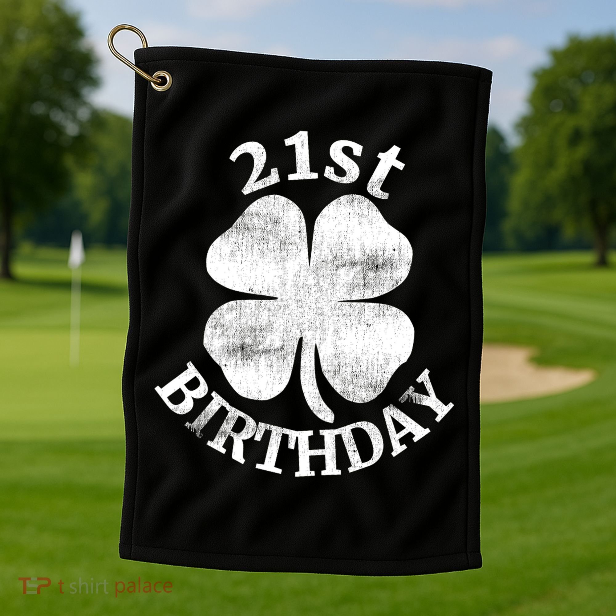 21st Birthday Funny St. Patricks Day Party Beer Gift Golf Towel