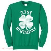 21st Birthday Funny St. Patricks Day Party Beer Gift Sweatshirt thumb 0