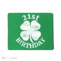 21st Birthday Funny St. Patricks Day Party Beer Gift Mousepad thumb 0