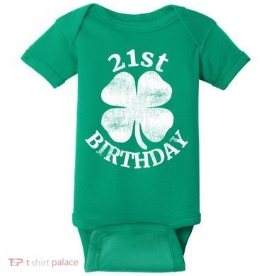 21st Birthday Funny St. Patricks Day Party Beer Gift Baby Bodysuit