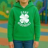 21st Birthday Funny St. Patricks Day Party Beer Gift Kids Hoodie thumb 3