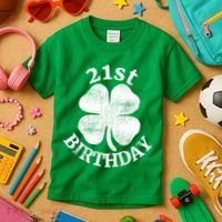 21st Birthday Funny St. Patricks Day Party Beer Gift Kids T-Shirt thumb 3