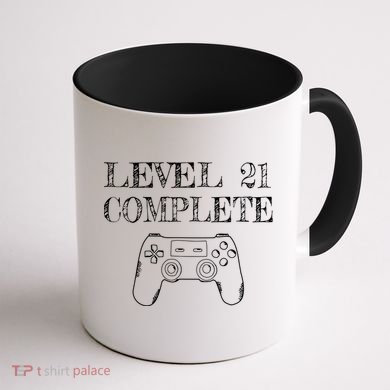 21st Birthday Gaming Level 21 Complete Coffee Mug back