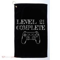 21st Birthday Gaming Level 21 Complete Golf Towel thumb 0