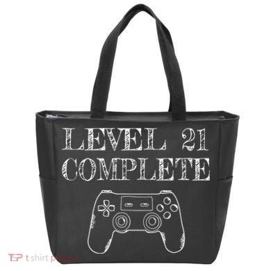 21st Birthday Gaming Level 21 Complete Tote Bag