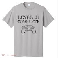 21st Birthday Gaming Level 21 Complete T-Shirt thumb 0