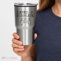 21st Birthday Gaming Level 21 Complete Tumbler thumb 2