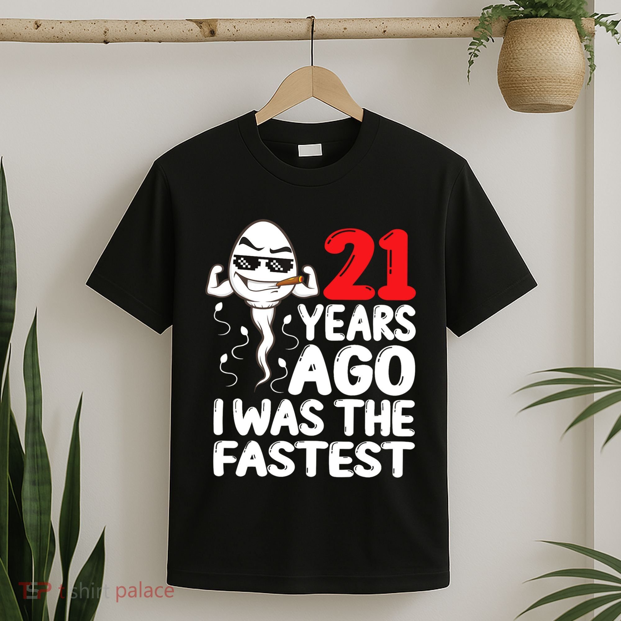 21st Birthday Gag Dress 21 Years Ago I Was The Fastest Funny T-Shirt