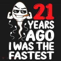 21st Birthday Gag Dress 21 Years Ago I Was The Fastest Funny Women's Tank Top thumb 5