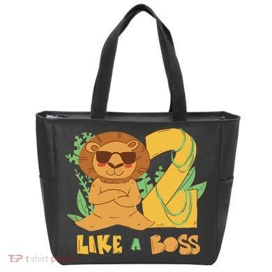 2nd Birthday Like A Boss Lion Cute Gift Tote Bag