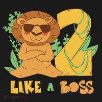 2nd Birthday Like A Boss Lion Cute Gift Tote Bag thumb 4