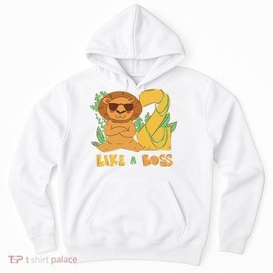 2nd Birthday Like A Boss Lion Cute Gift Hoodie