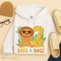 2nd Birthday Like A Boss Lion Cute Gift Hoodie thumb 4